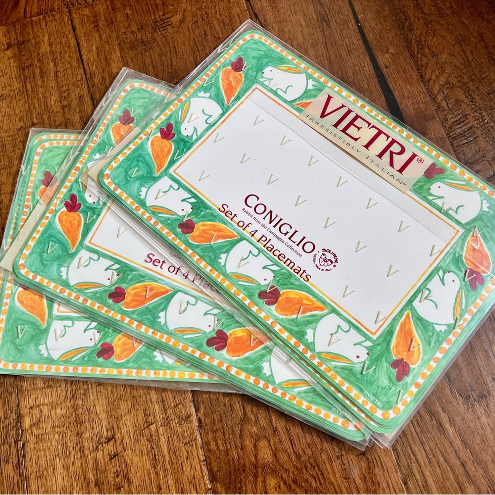 Vietri Elegant 3 Sets = 12 Placemats